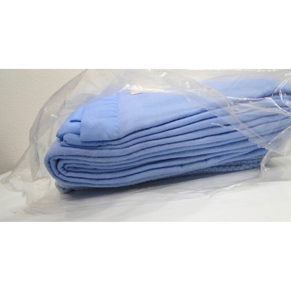 Chatham CMI Industries Blue Acrylic Blanket Set Full 80x90 Thermal Conventional - Picture 6 of 9